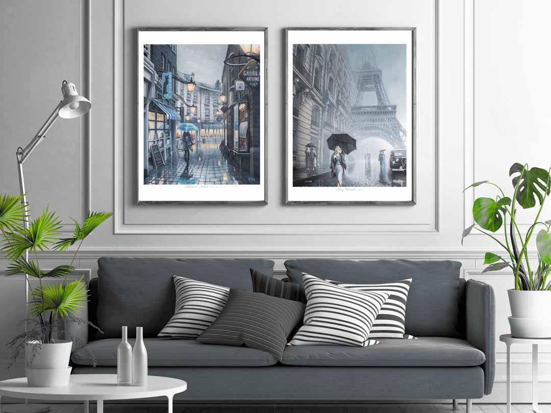 Framed Paris collection in decor