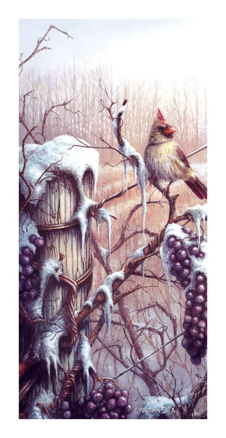 "Icewine" - Limited Edition art print by artist Carm Dix.