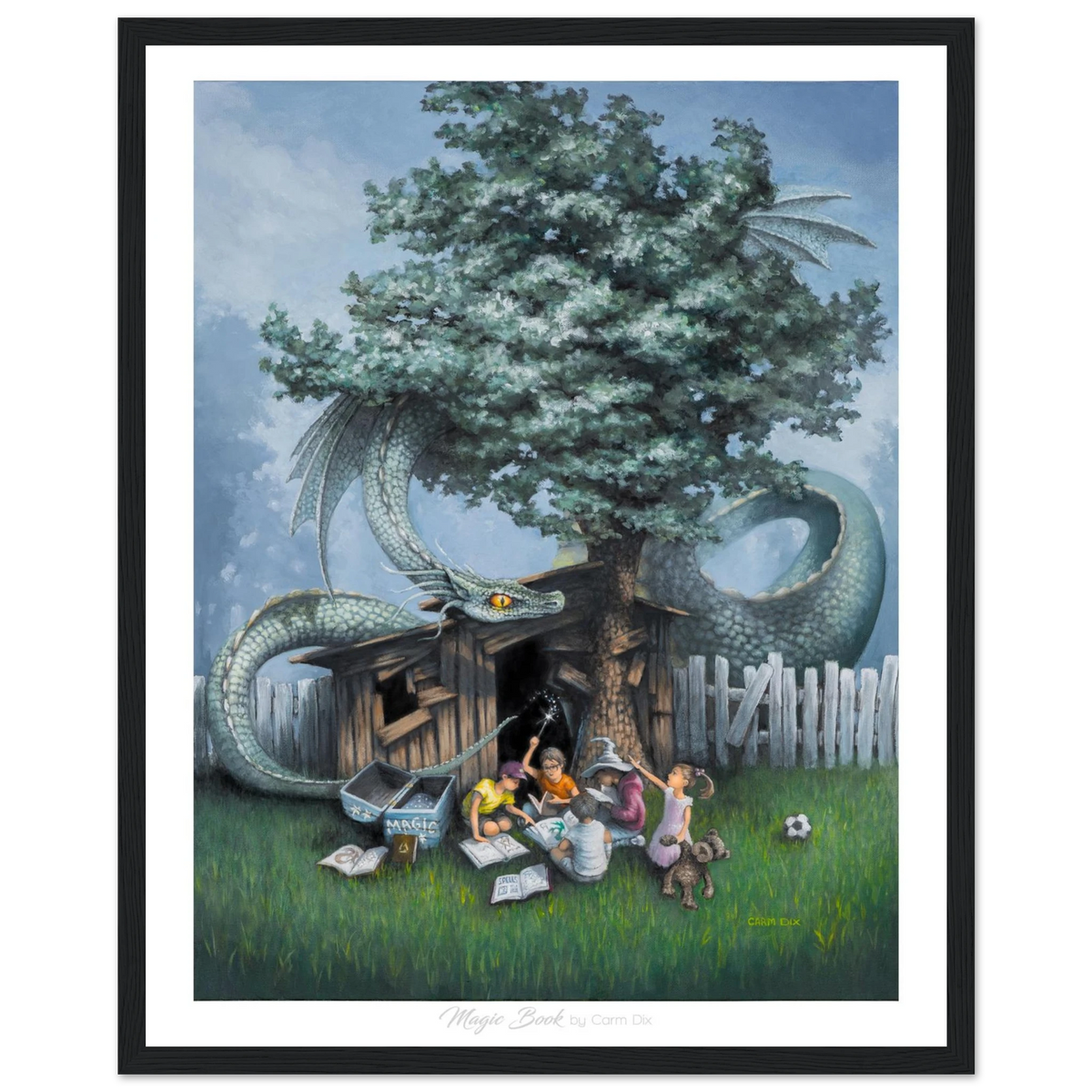 "Magic Book" art print by artist Carm Dix