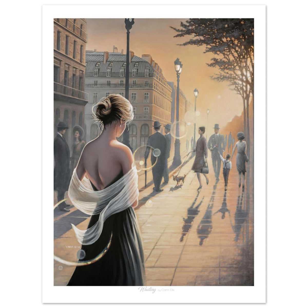 "Waiting" art print by artist Carm Dix