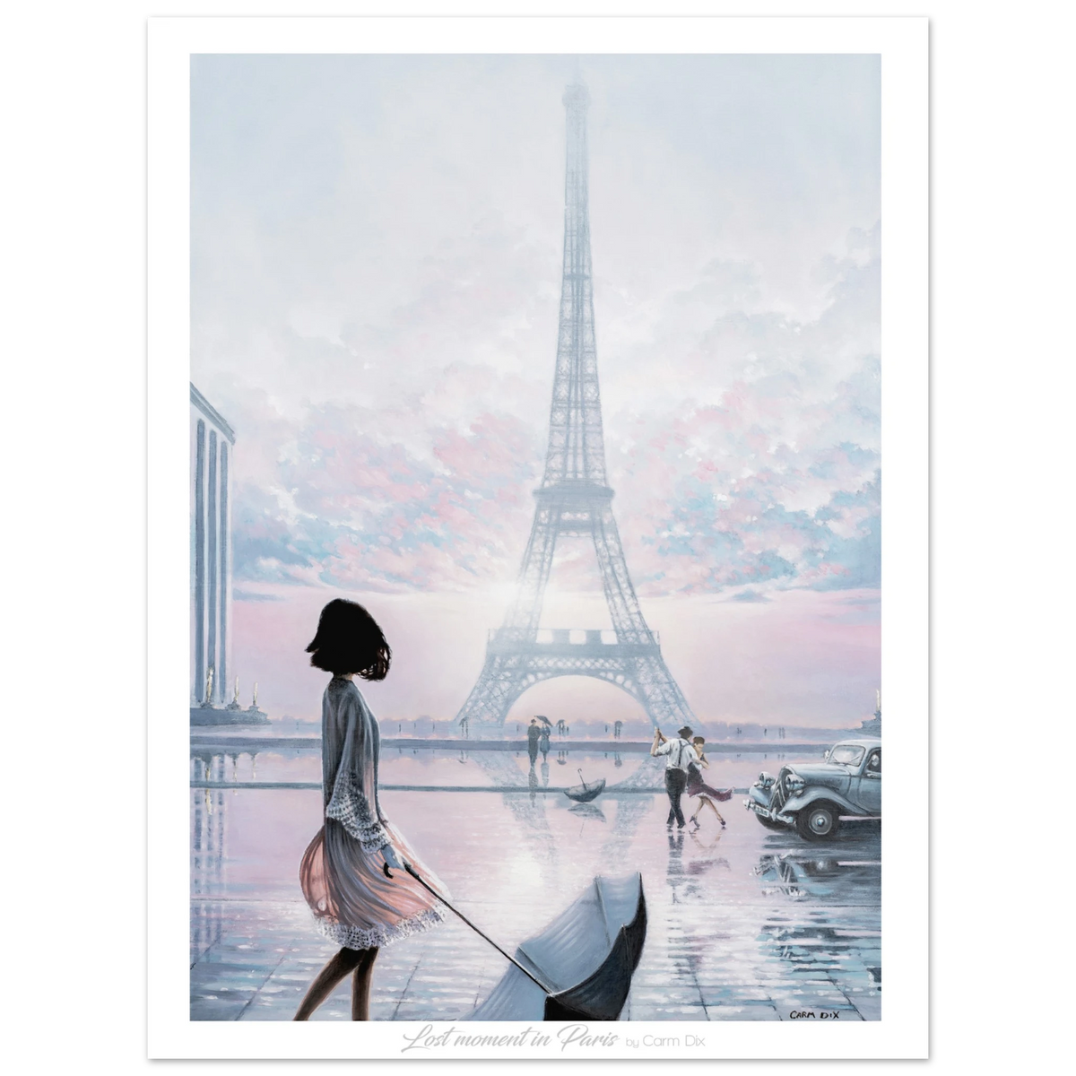 Lost Moment in Paris art print by artist Carm Dix