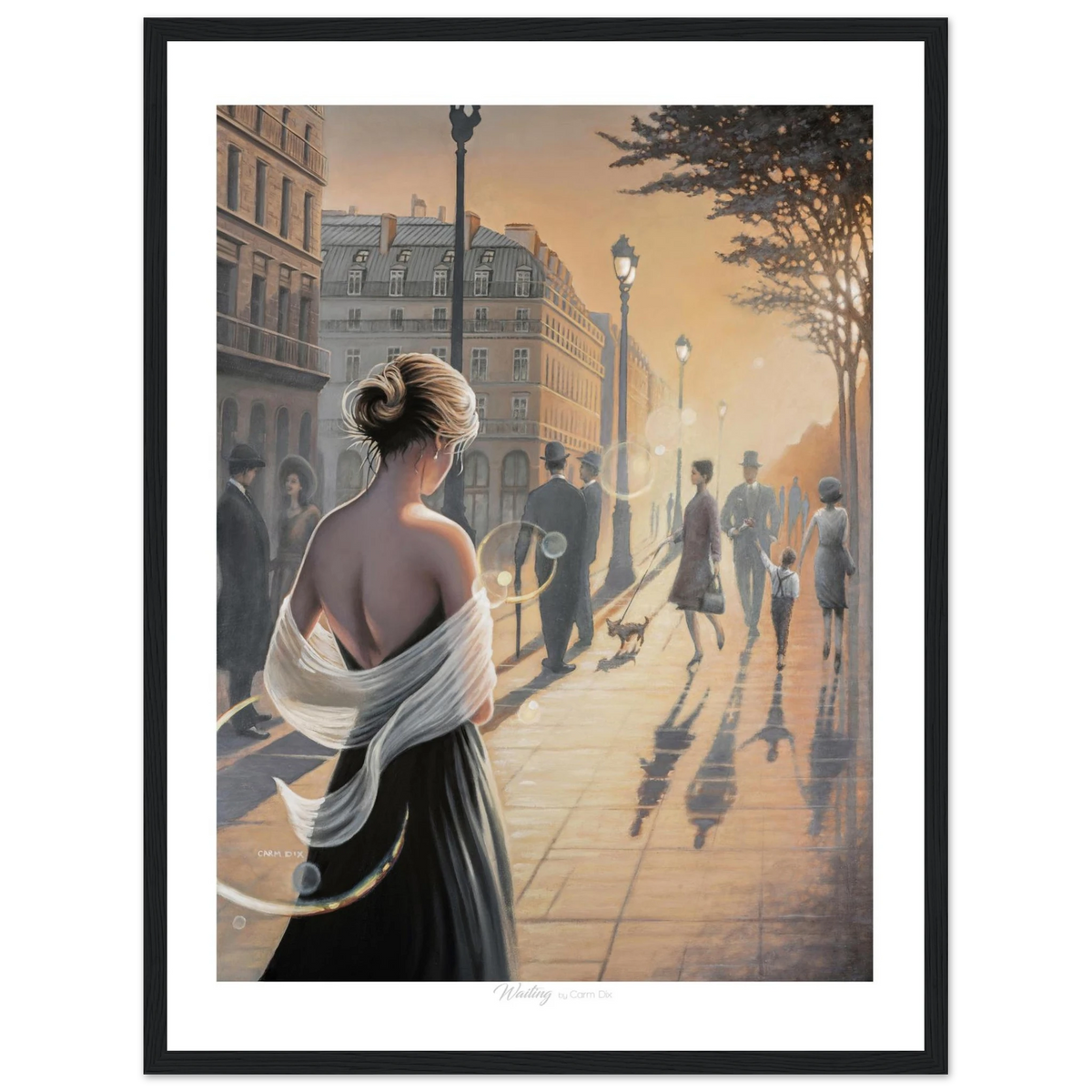 "Waiting" art print by artist Carm Dix