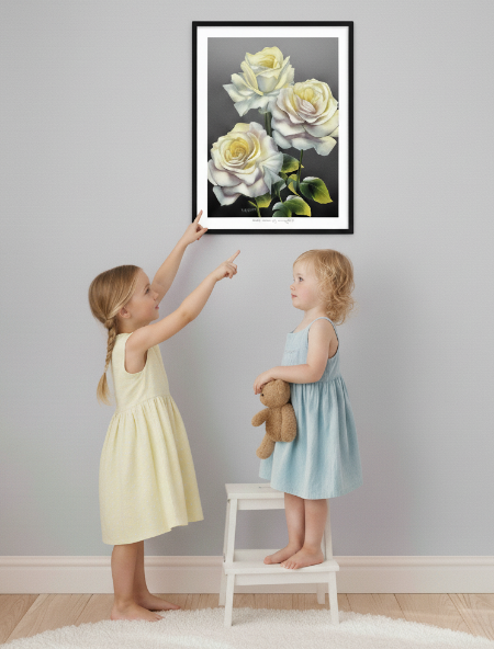 "Magic in Bloom" art print in little girls room