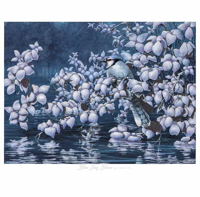 
                  
                    Blue Jay Blues art print by artist Carm Dix
                  
                