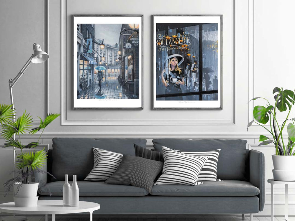 
                  
                    Paris Cafe collection decor of art prints
                  
                