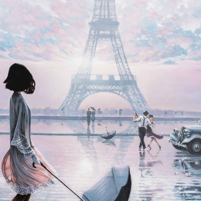 Lost moment in Paris art print