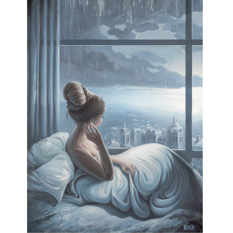 Pillow and Pearl painting