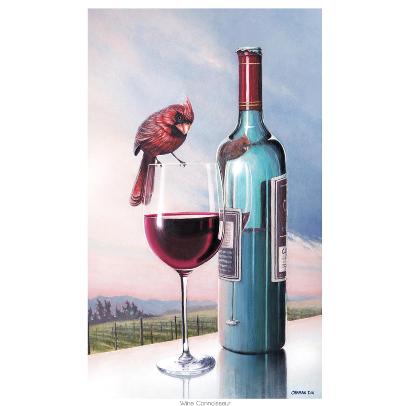 Wine and cardinal