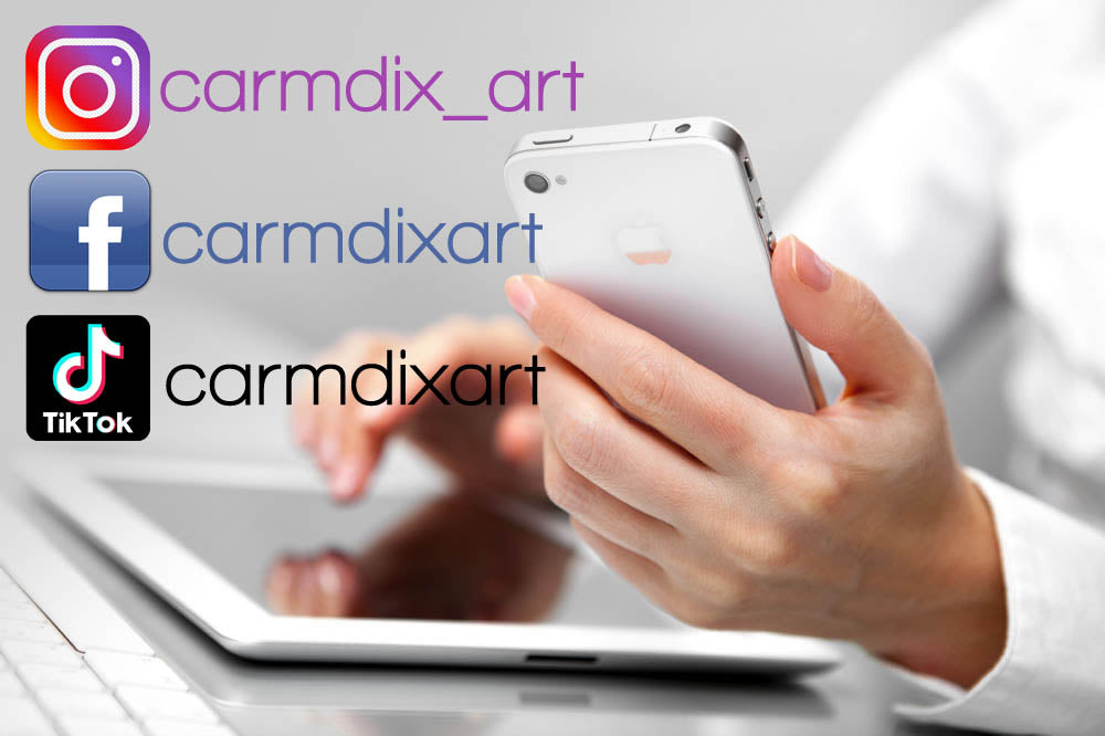 Carm Dix Art Studio social media