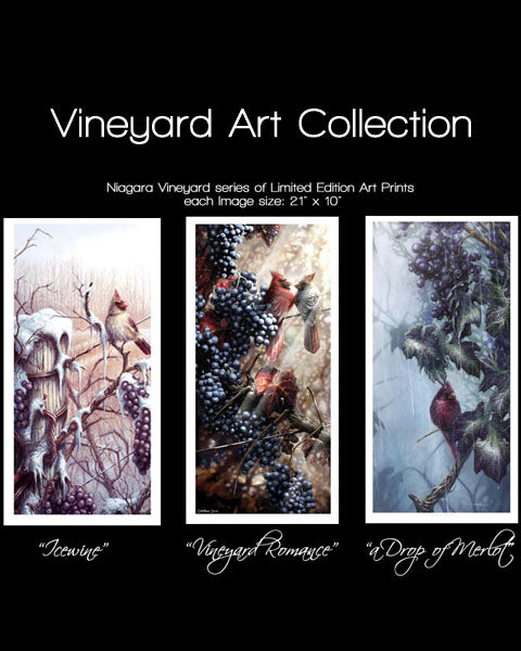 collect all 3 vineyard art prints