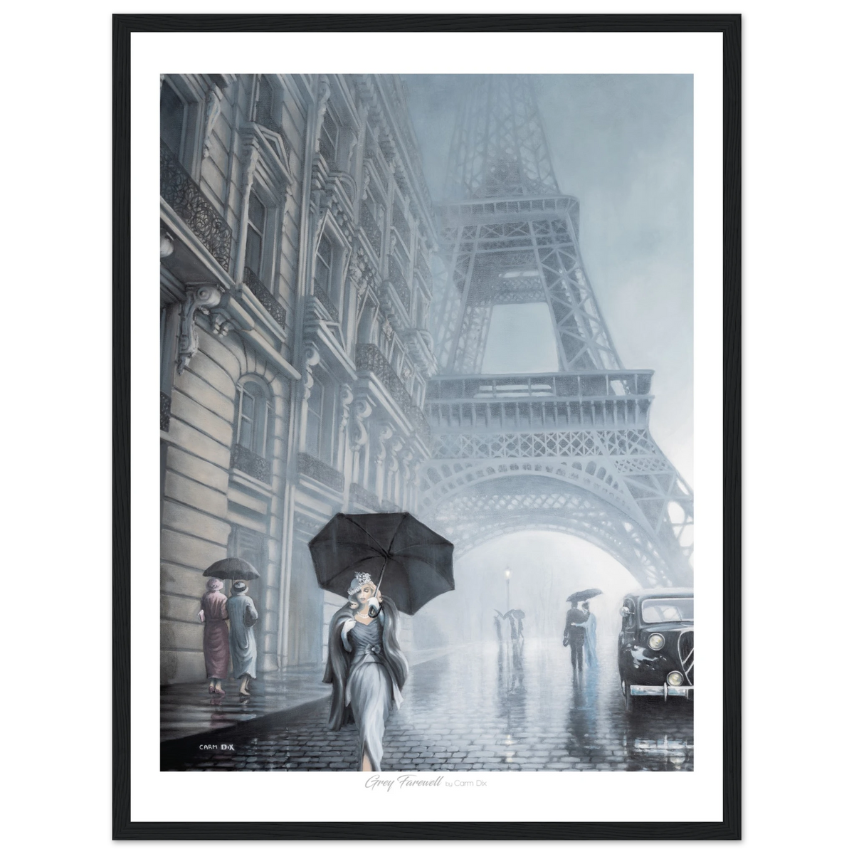 Grey Farewell art print by artist Carm Dix